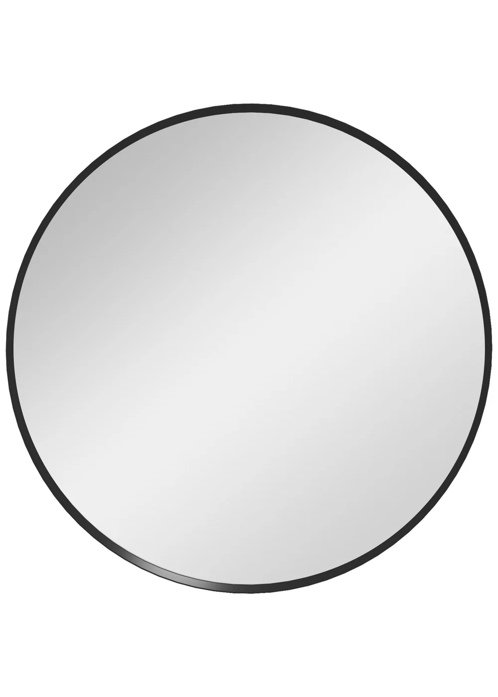 HOMCOM Black Wall Mirror (61cm x 61cm x 1cm) - One Size Image 2