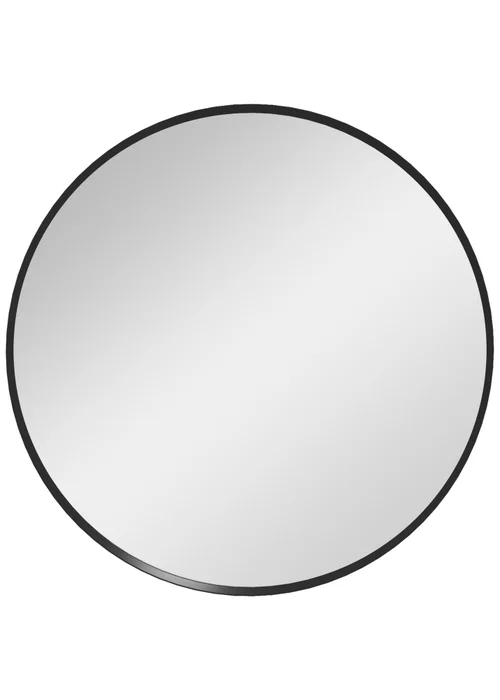 HOMCOM Black Wall Mirror (61cm x 61cm x 1cm) - One Size Image 2