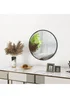 HOMCOM Black Wall Mirror (61cm x 61cm x 1cm) - One Size Image 1