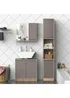 HOMCOM Grey Wall Mounting Cabinet (57cm x 14.2cm x 49.2cm) - One Size Image 4
