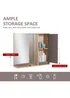 HOMCOM Grey Wall Mounting Cabinet (57cm x 14.2cm x 49.2cm) - One Size Image 5