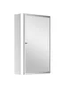 HOMCOM Silver Mirror Cabinet Shelves (60cm x 40cm x 13cm) - One Size Image 2
