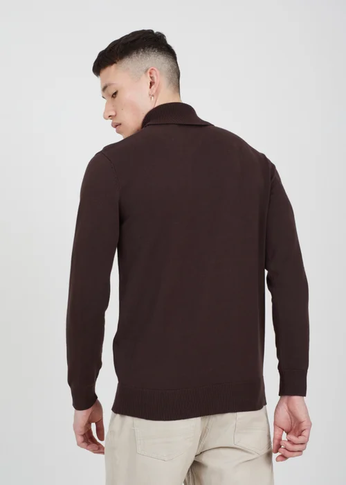 Brave Soul Chocolate Roll Neck Jumper - S Image 2