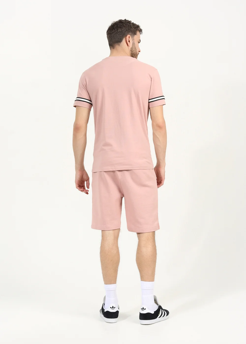 Brave Soul Dusty Pink T-Shirt and Shorts Set - Medium Image 2
