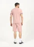 Brave Soul Dusty Pink T-Shirt and Shorts Set - Medium Image 2