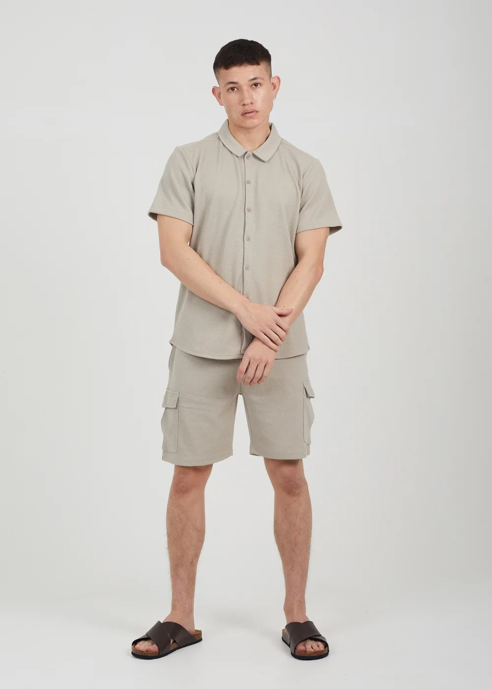 Brave Soul Soft Green Short Sleeve Textured Shirt - S Image 4