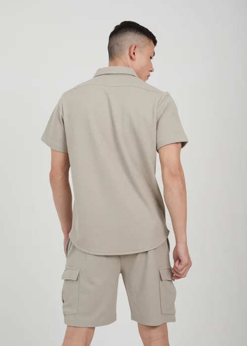 Brave Soul Soft Green Short Sleeve Textured Shirt - S Image 2
