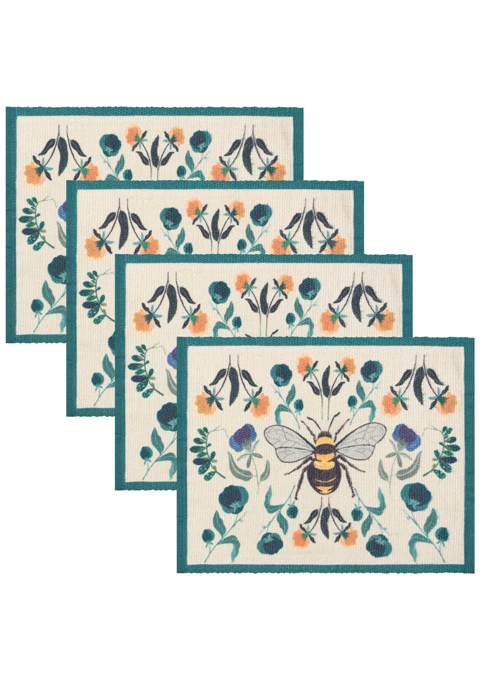 furn. Wild Garden Set Of 4 Table Placemats (46 x 36cm) - One Size Image 3