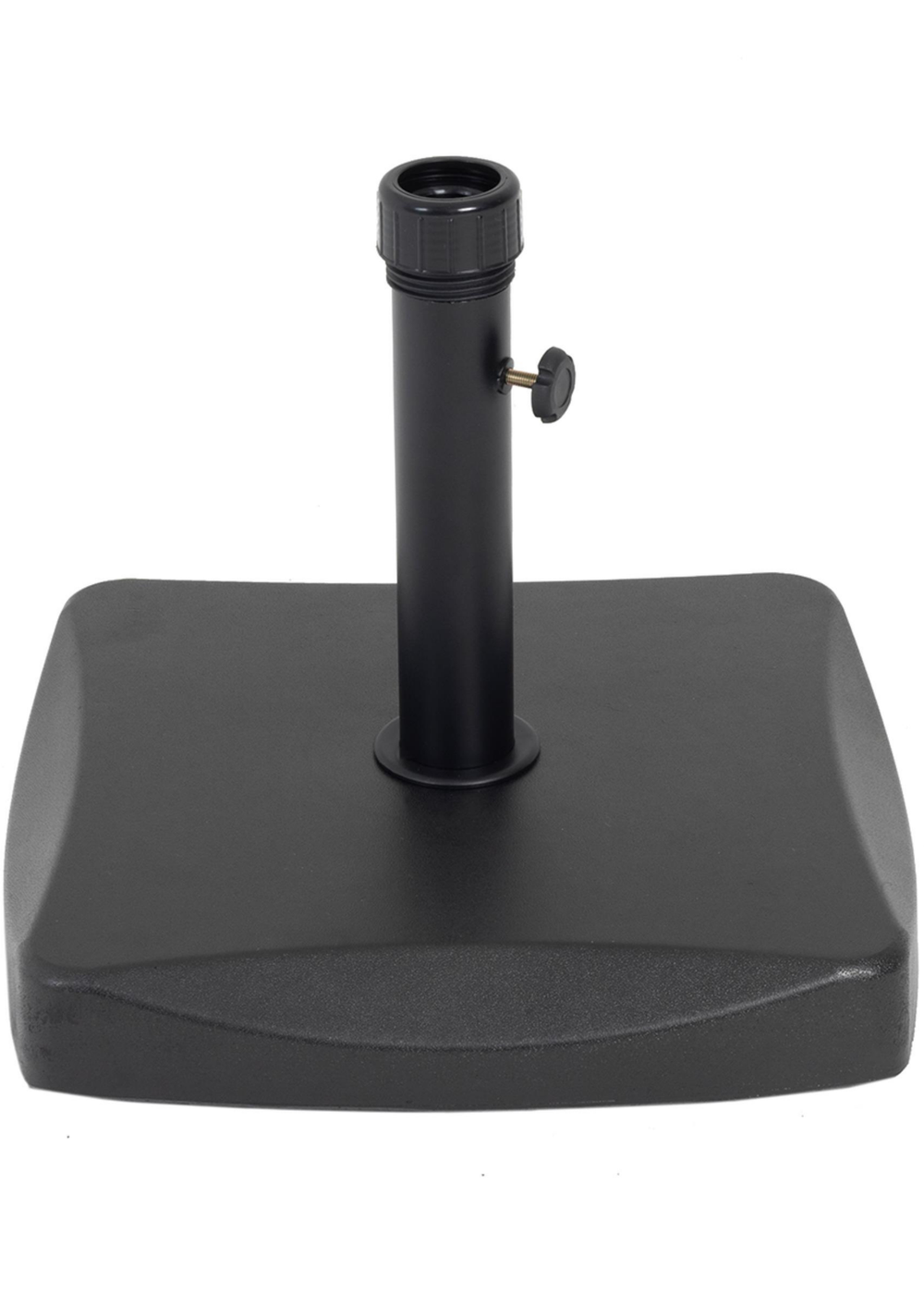 Charles Bentley Heavy Weight Concrete Black Parasol Base (34cm x 48cm 26.5Kg ) - One Size Image 3