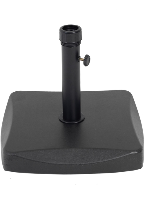 Charles Bentley Heavy Weight Concrete Black Parasol Base (34cm x 48cm 26.5Kg ) - One Size Image 3