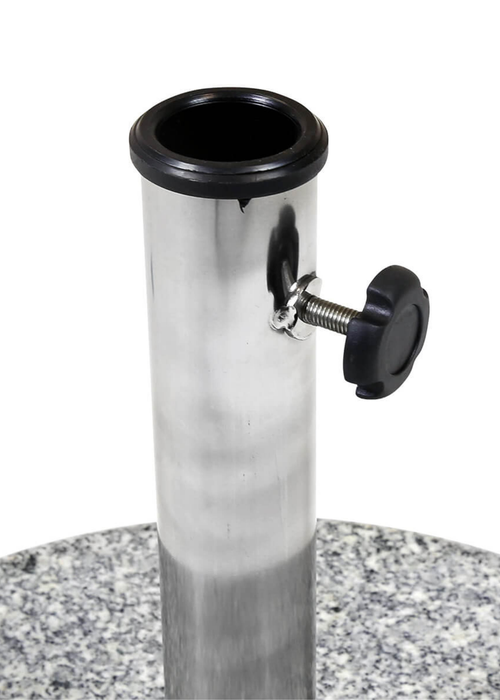 Charles Bentley Round Granite Grey Parasol Base (31cm x 40cm 15Kg) - One Size Image 5