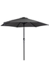 Charles Bentley Garden Metal Grey Patio Umbrella Crank & Tilt (235.5cm, 38mm Pole) - One Size Image 3
