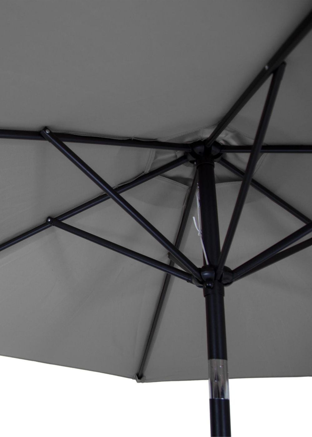 Charles Bentley Garden Metal Grey Patio Umbrella Crank & Tilt (235.5cm, 38mm Pole) - One Size Image 5