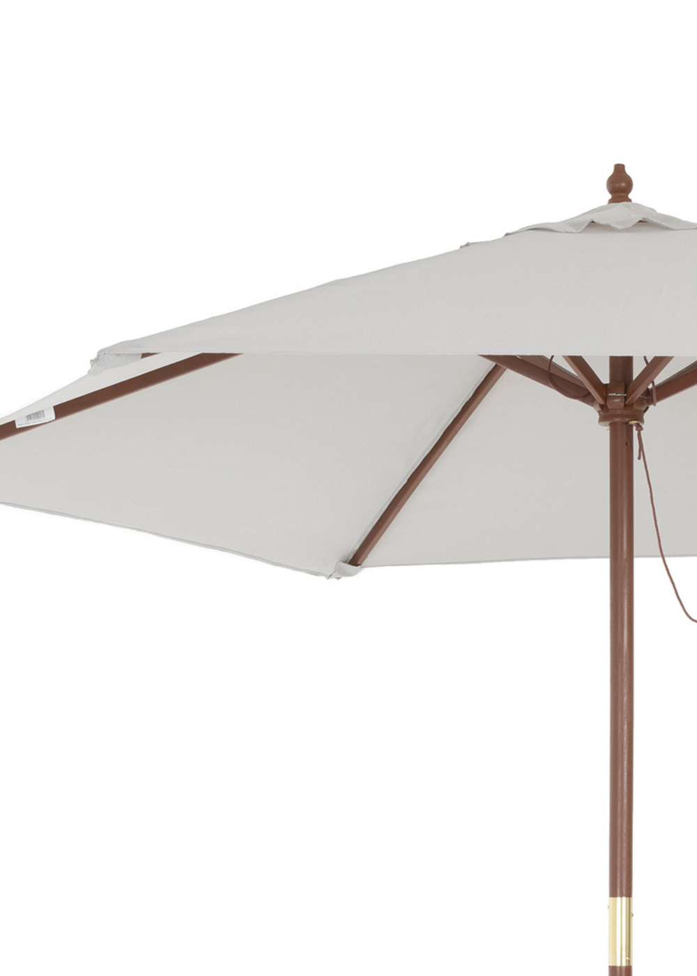 Charles Bentley Large Wooden Garden Patio Parasol Shade Umbrella(2.4M, 38mm Pole) - One Size Image 1