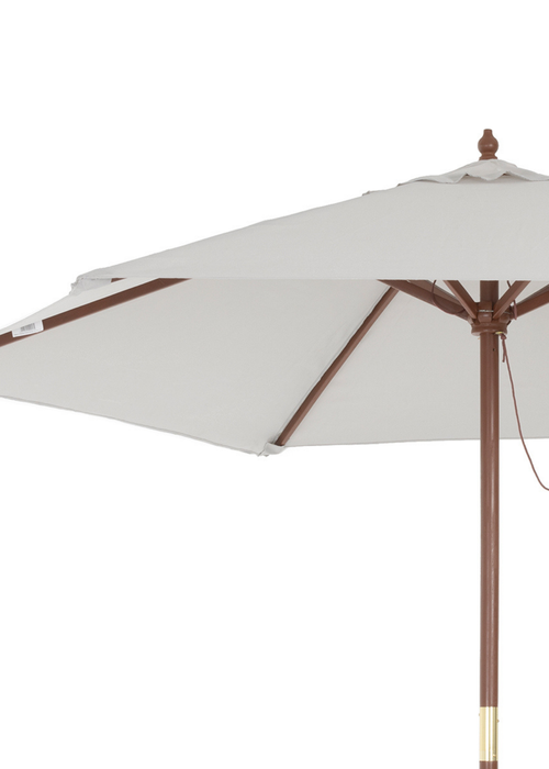 Charles Bentley Large Wooden Garden Patio Parasol Shade Umbrella(2.4M, 38mm Pole) - One Size Image 1