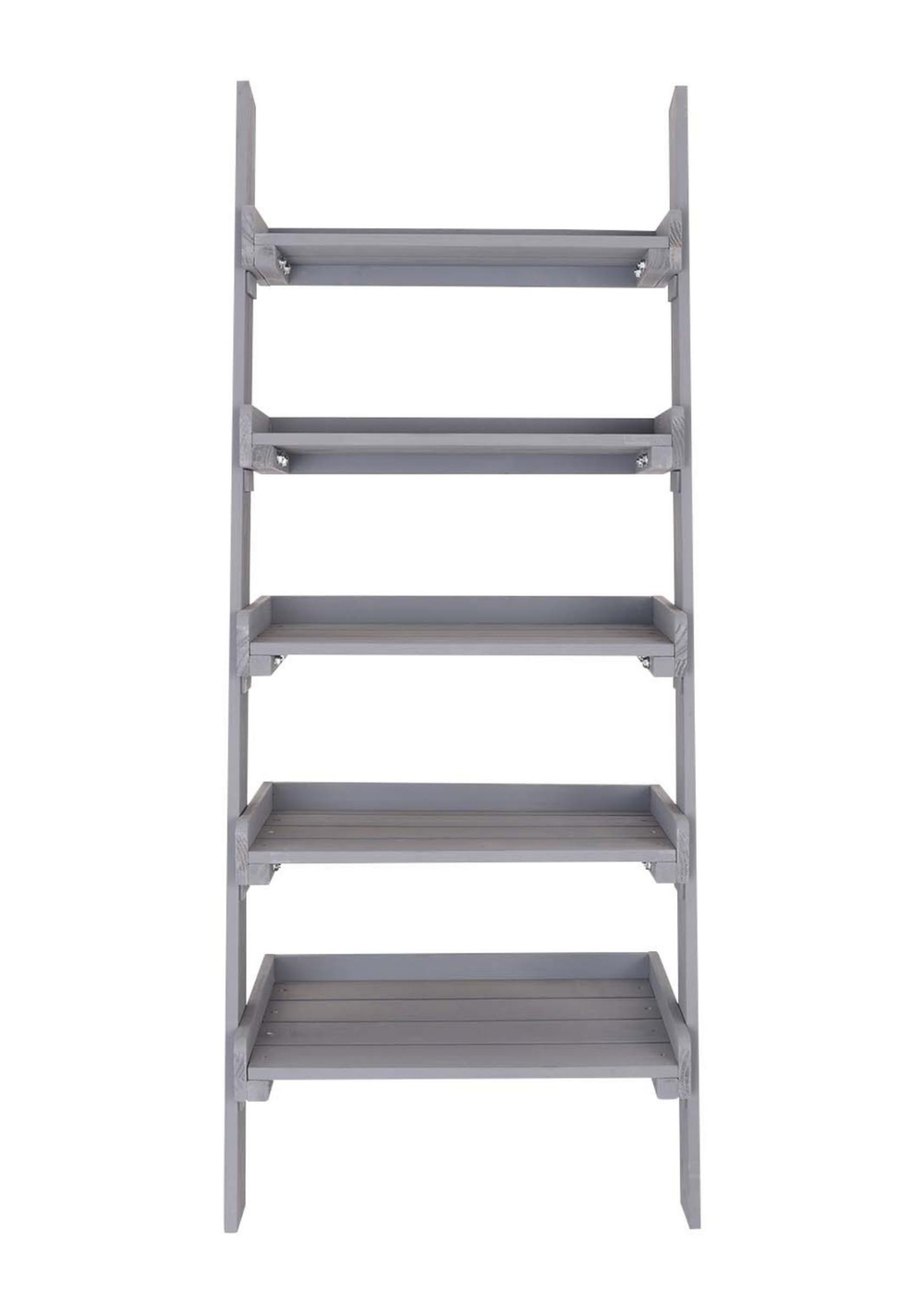 Charles Bentley FSC Slim Grey Tall Ladder Planter (H110 x D33 x W45cm) - One Size Image 4