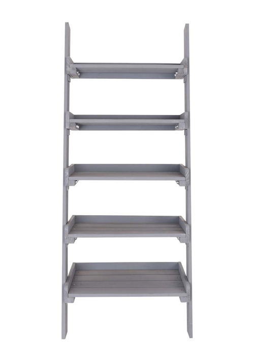 Charles Bentley FSC Slim Grey Tall Ladder Planter (H110 x D33 x W45cm) - One Size Image 4
