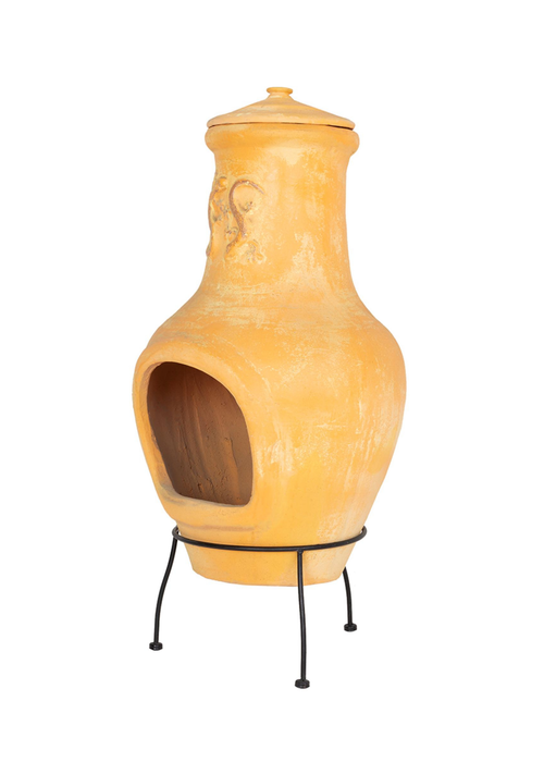 Charles Bentley Outdoor Large Terracotta Clay Chiminea Patio Heater (80cm x 40cm) - L Image 5