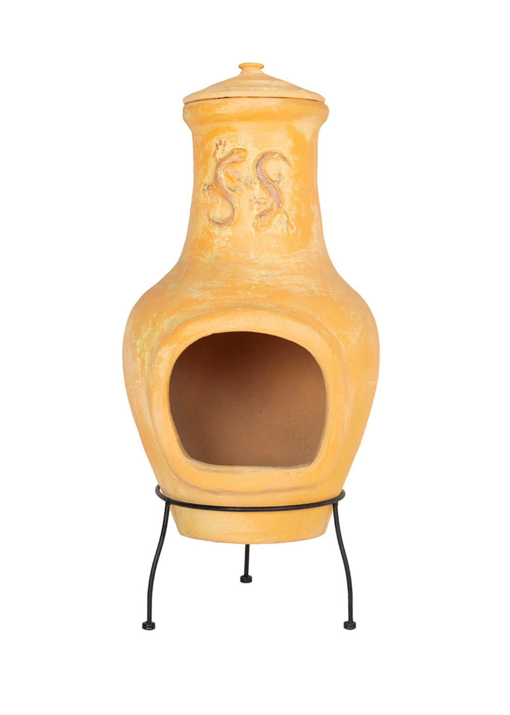Charles Bentley Outdoor Large Terracotta Clay Chiminea Patio Heater (80cm x 40cm) - L Image 2