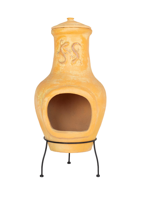 Charles Bentley Outdoor Large Terracotta Clay Chiminea Patio Heater (80cm x 40cm) - L Image 2