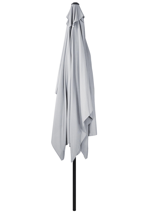 Charles Bentley Rectangular Outdoor Garden Light Grey Parasol Umbrella (3m x 2m) - One Size Image 5