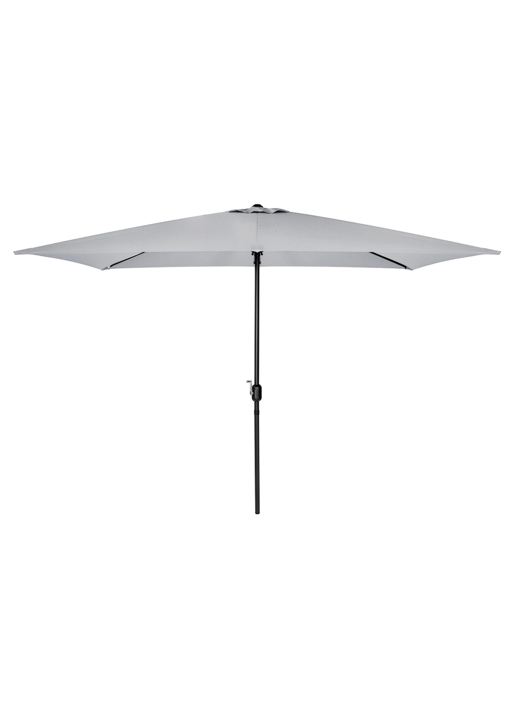 Charles Bentley Rectangular Outdoor Garden Light Grey Parasol Umbrella (3m x 2m) - One Size Image 3