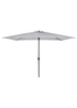 Charles Bentley Rectangular Outdoor Garden Light Grey Parasol Umbrella (3m x 2m) - One Size Image 3
