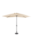 Charles Bentley Rectangular Outdoor Garden Beige Parasol Umbrella (3m x 2m) - One Size Image 2