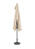 Charles Bentley Rectangular Outdoor Garden Beige Parasol Umbrella (3m x 2m) - One Size Image 3