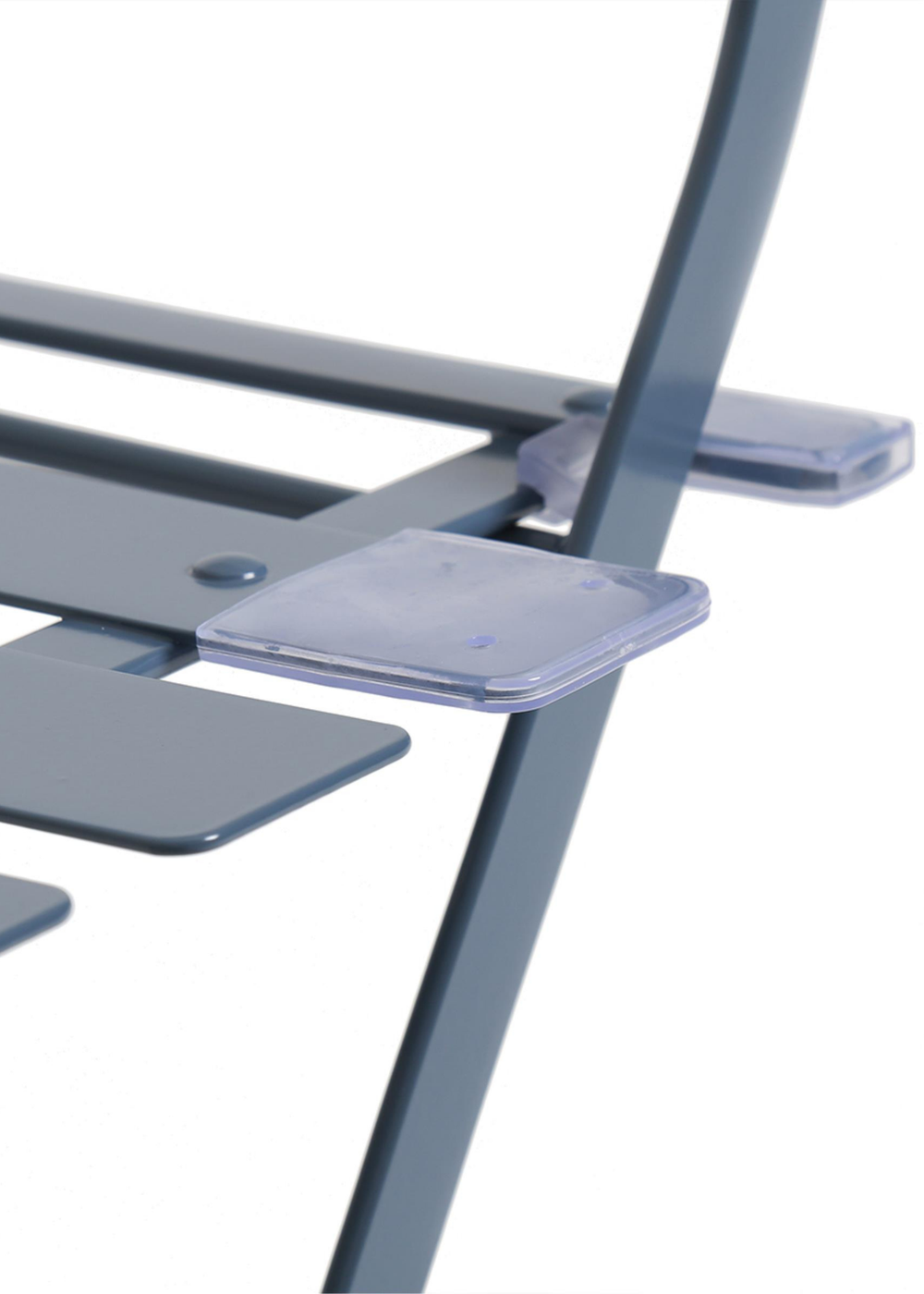 Charles Bentley Garden Metal Navy Grey Bistro Set Table & 2 Chairs (3 Piece) - One Size Image 4