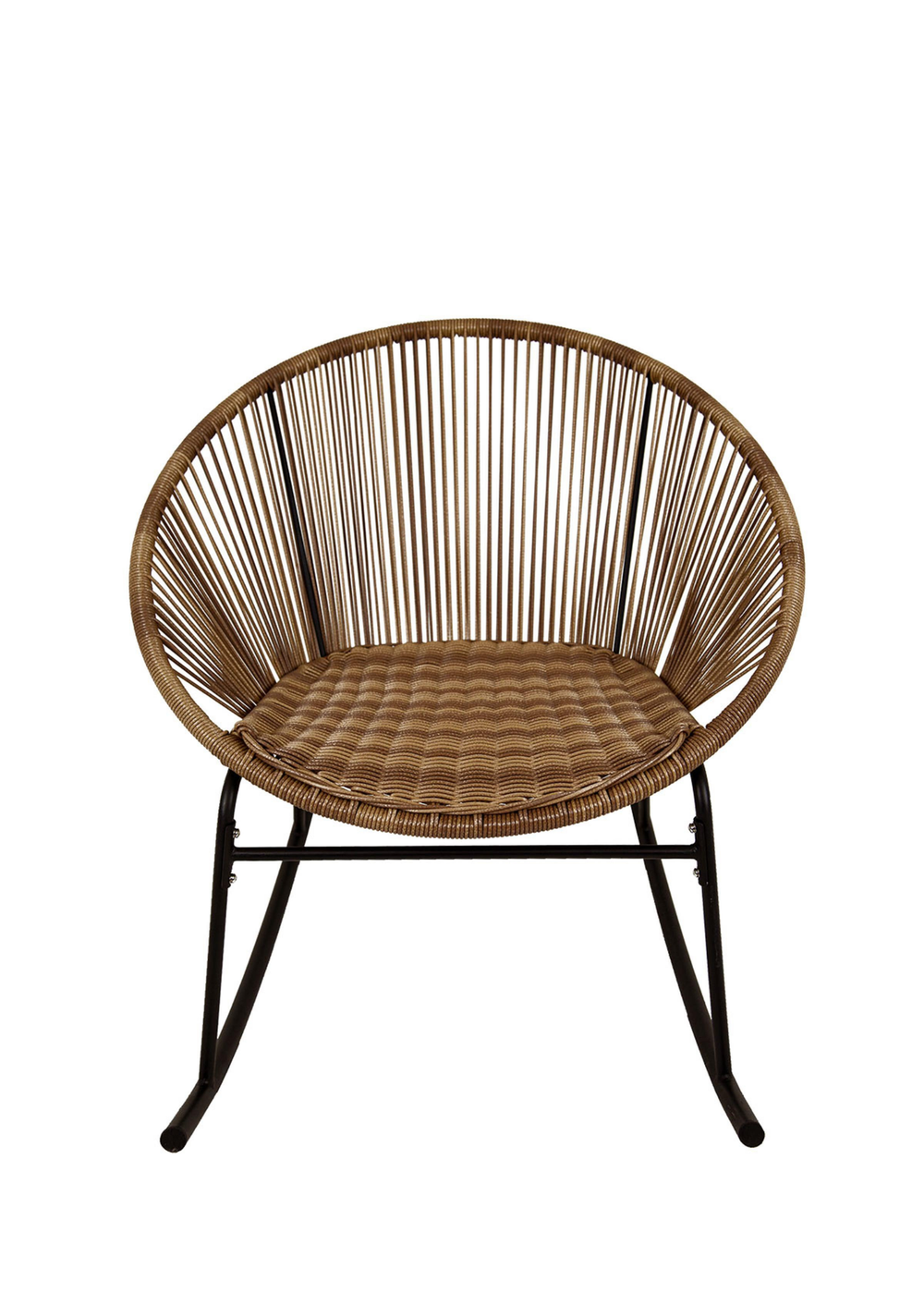 Charles Bentley Zanzibar Rocking Chair Natural Rattan String Seat (H72 x D74 x W77cm) - One Size Image 3