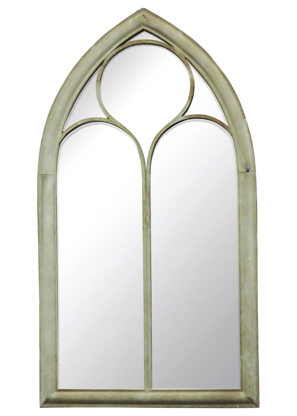 Charles Bentley Grey Garden Rome Arch Mirror (112cm x 61cm x 4cm) - One Size Image 1