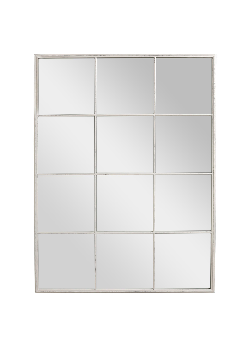 Charles Bentley Large Industrial Window Antique White Mirror (L130 x D2.5 x W95cm) - L Image 2