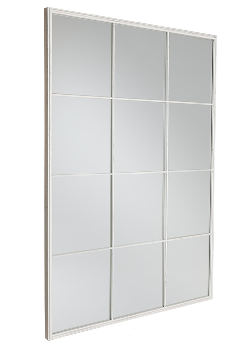 Charles Bentley Large Industrial Window Antique White Mirror (L130 x D2.5 x W95cm) - L Image 3