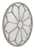 Charles Bentley Round Outdoor Mirror Decorative Sand Iron (H80 x W80 x D3.5m) - One Size Image 2