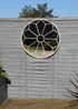 Charles Bentley Round Outdoor Mirror Decorative Sand Iron (H80 x W80 x D3.5m) - One Size Image 1