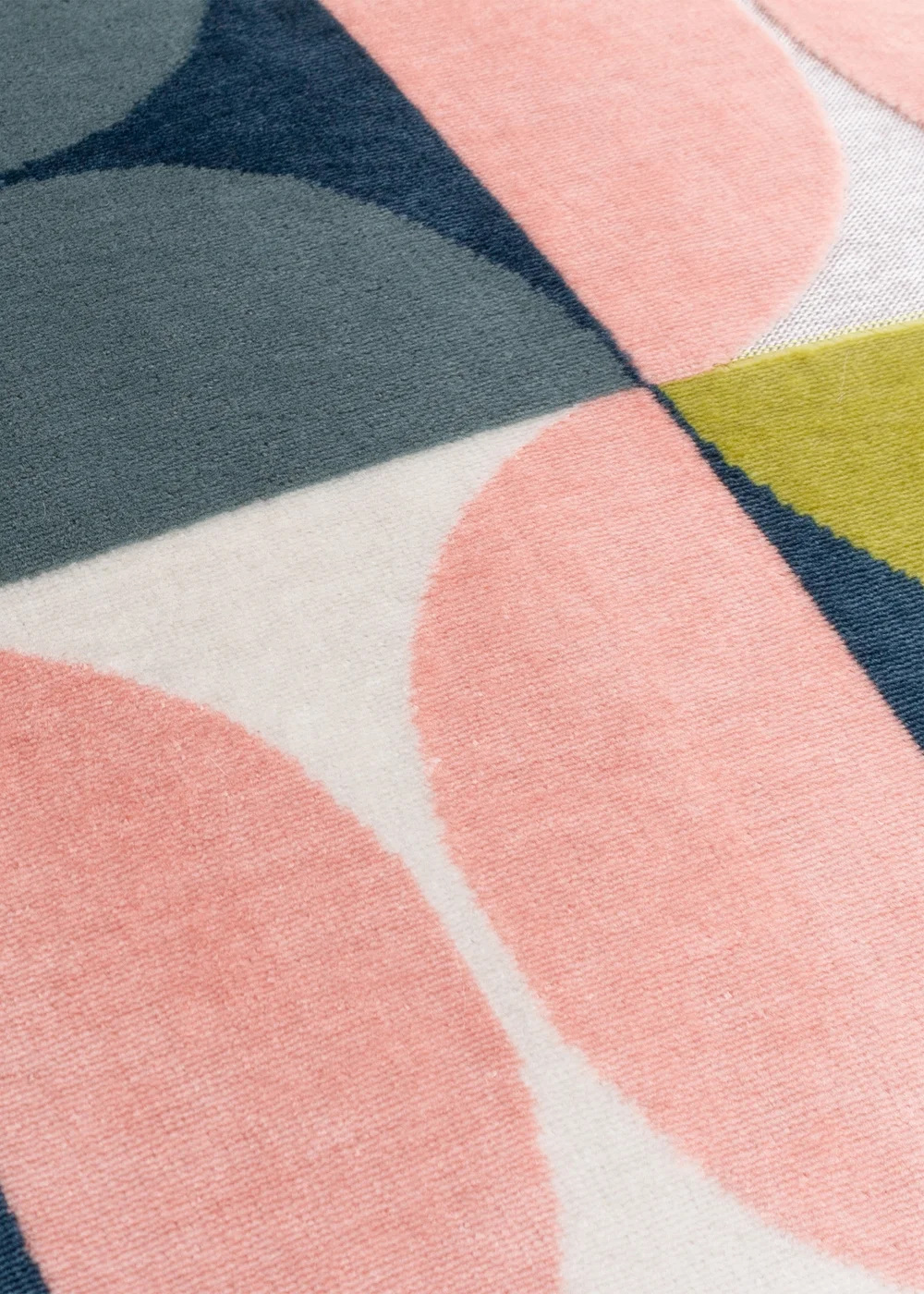 Paoletti Bardot Geometric Jacquard Filled Cushion (50 x 50 x 8cm) Pink/Avo Green - One Size Image 5