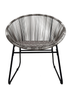 Charles Bentley Zanzibar Tea for Two Bistro Set Grey Cafe 2 Chairs and Table (3 Piece) - One Size Image 4