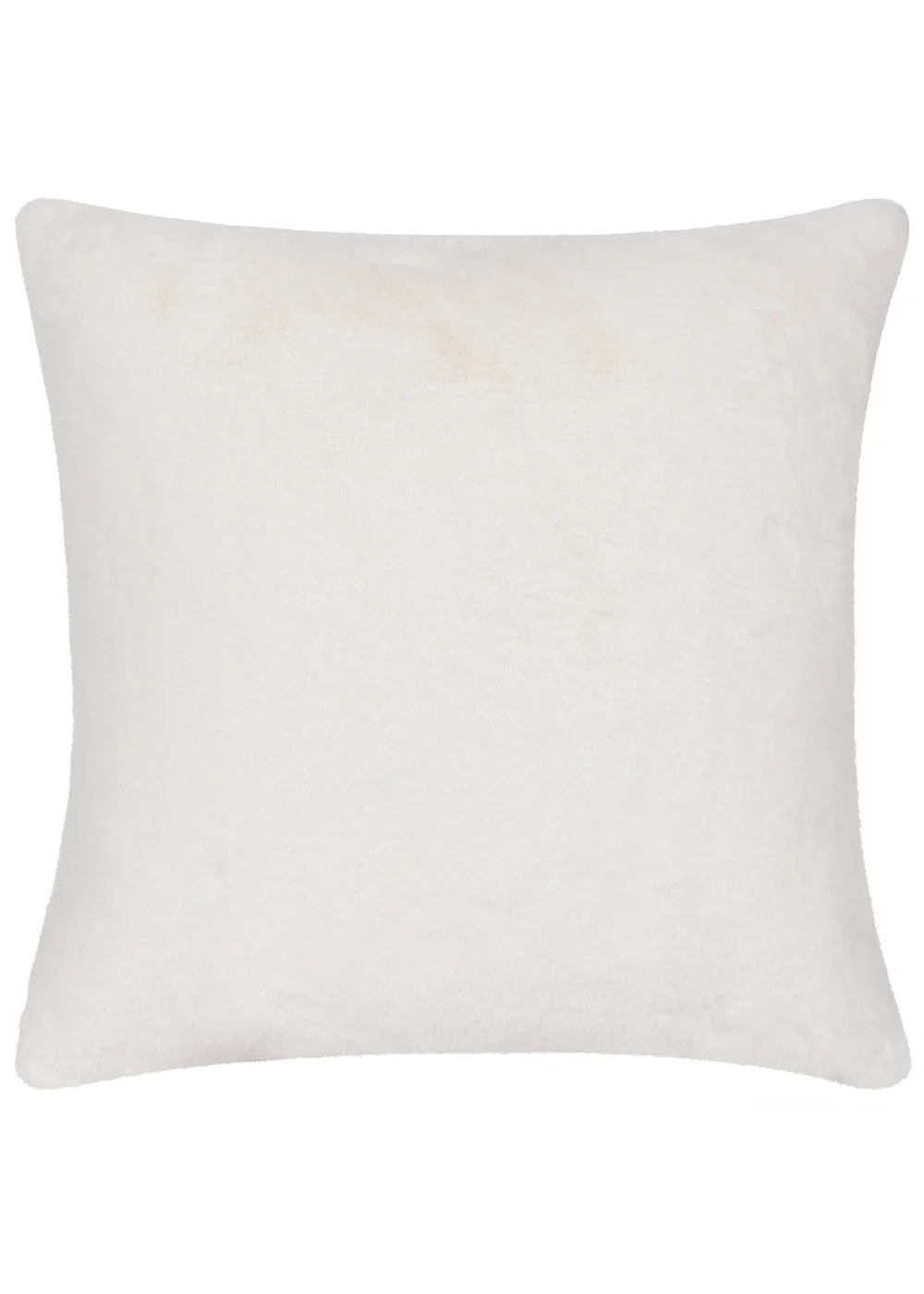 Heya Home Cozee Check Faux Fur Filled Cushion (50 x 50 x 8 cm) - One Size Image 3