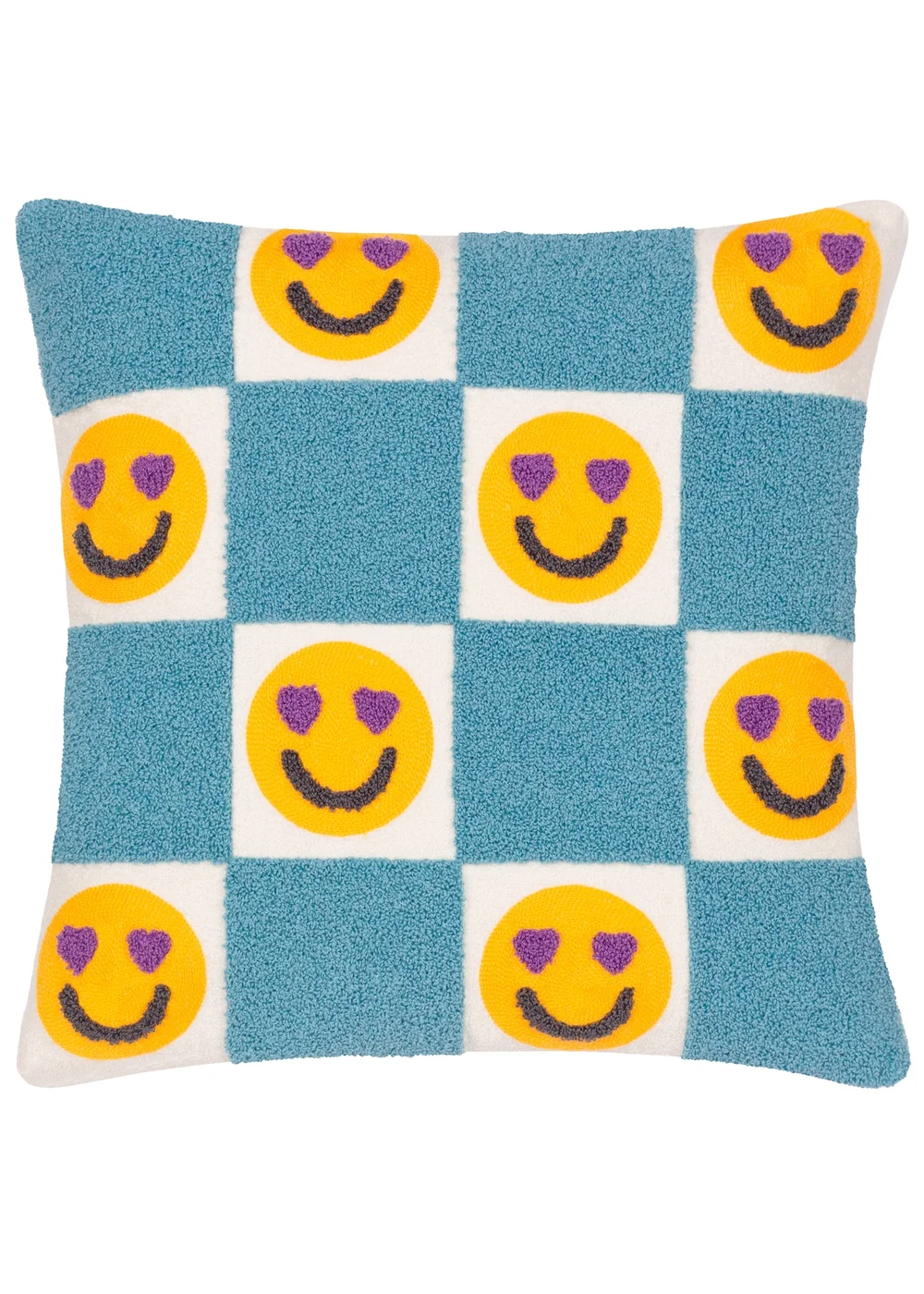 Heya Home Love You More Embroidered Boucle Filled Cushion (45 x 45 x 8 cm) - One Size Image 2