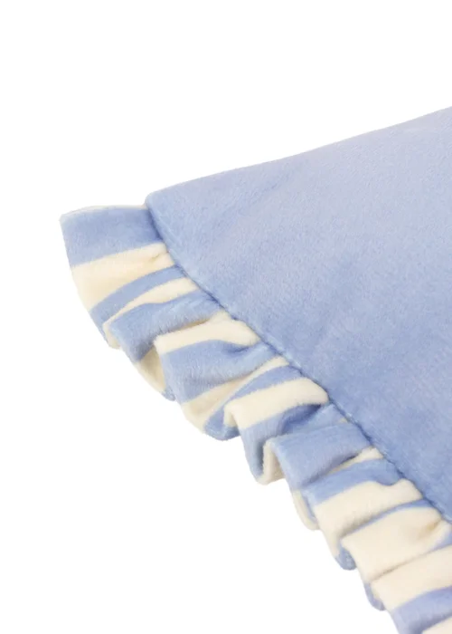 furn. Araya Striped Velvet Filled Cushion (30 x 50 x 8 cm) - One Size Image 4