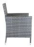 Charles Bentley Garden Outdoor Pair of Rattan Grey Dining Chairs (H86 x W60 x D60cm) - One Size Image 4