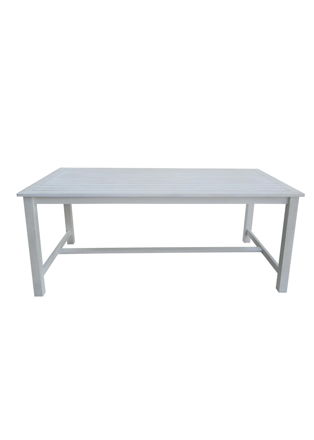 Charles Bentley FSC Acacia White Washed Wooden Bench Dining Set (4-6 Seater) - One Size Image 3