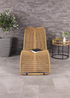 Charles Bentley Zanzibar Sun Lounger Bed Natural Sunbed Seat Garden Rattan (H76 x L59 X W161cm) - One Size Image 2