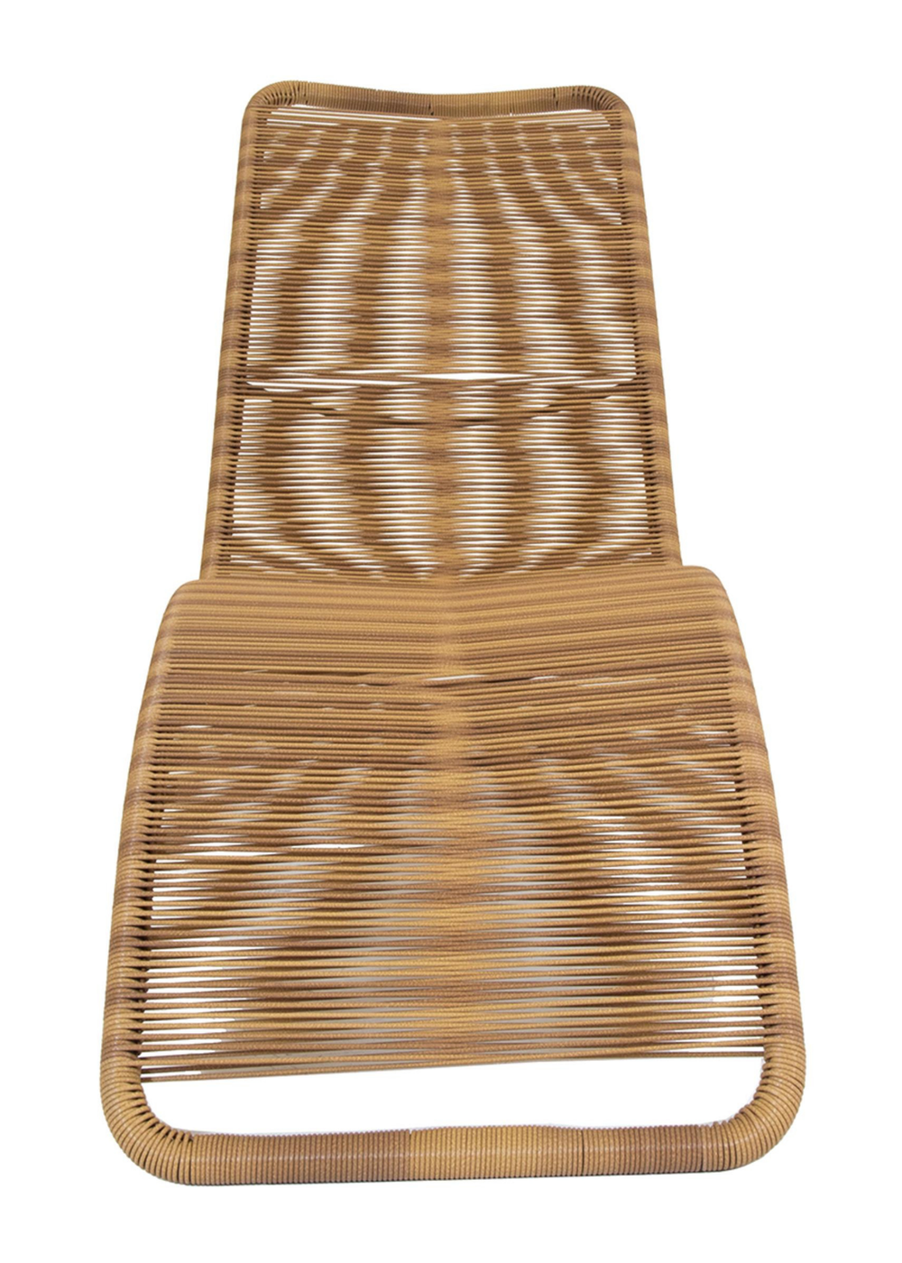 Charles Bentley Zanzibar Sun Lounger Bed Natural Sunbed Seat Garden Rattan (H76 x L59 X W161cm) - One Size Image 3