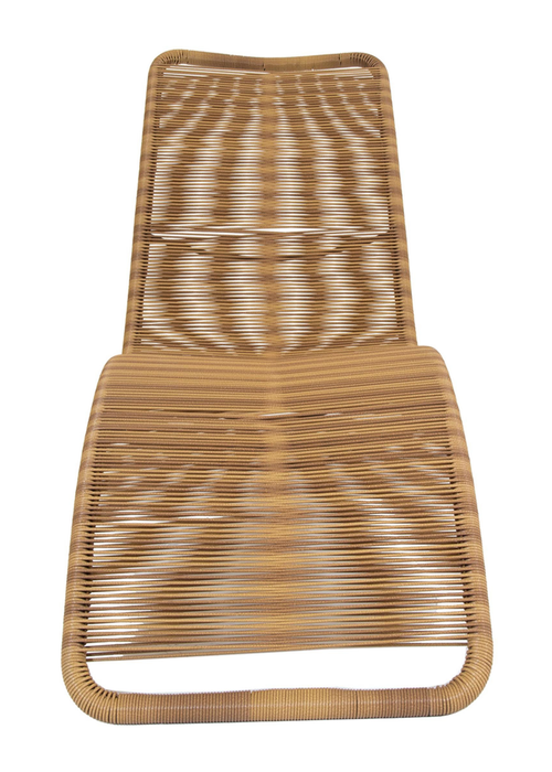 Charles Bentley Zanzibar Sun Lounger Bed Natural Sunbed Seat Garden Rattan (H76 x L59 X W161cm) - One Size Image 3