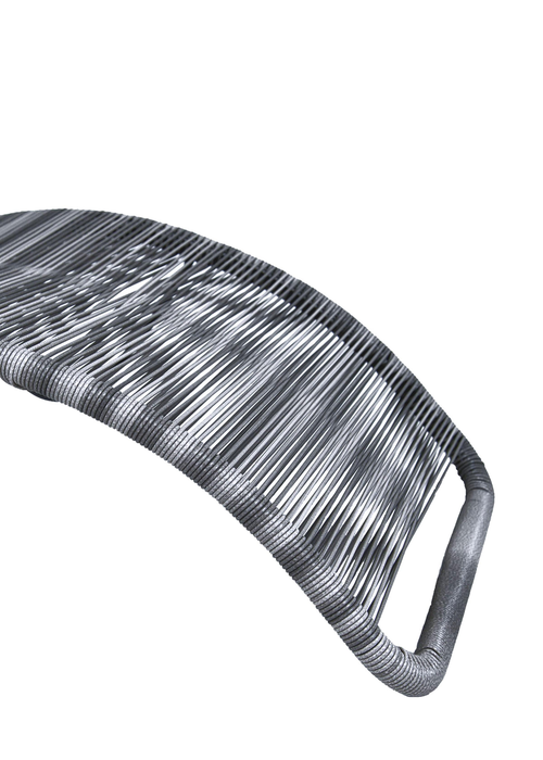 Charles Bentley Zanzibar Sun Lounger Bed Grey Sunbed Seat Garden Rattan (H76 x L59 x W161cm) - One Size Image 4