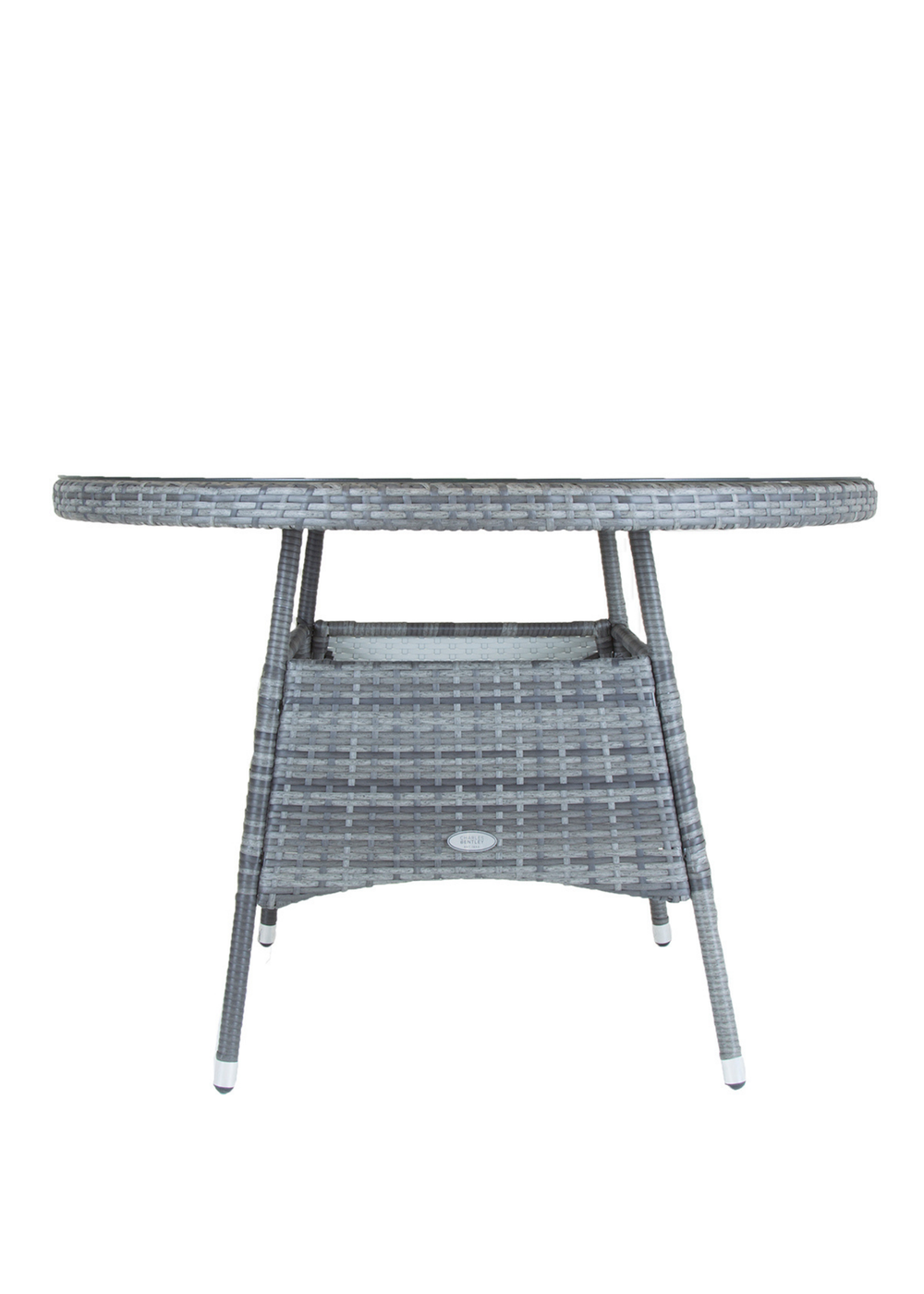 Charles Bentley Garden Outdoor Rattan Grey Dining Set (4 Piece) - One Size Image 3