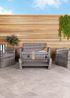 Charles Bentley Deluxe Modern Rattan Garden Patio Grey Furniture Set (4 Piece) - One Size Image 1