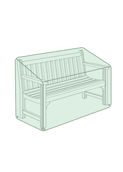 Charles Bentley Bench Green Cover (H90 x W125 x D63 cm) - One Size Image 1